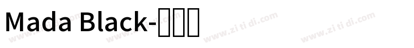 Mada Black字体转换